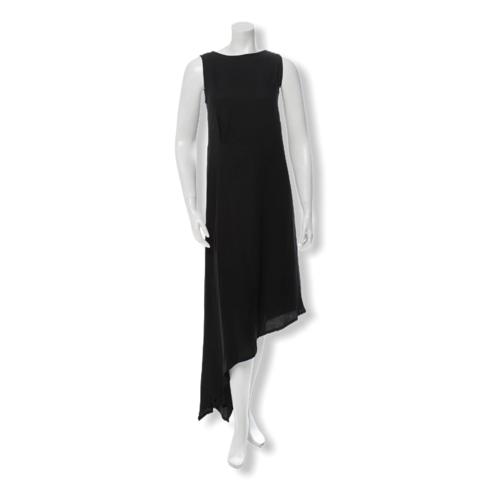 Black Ann Demeulemeester Asymmetrical Dress - Picture 1 of 5